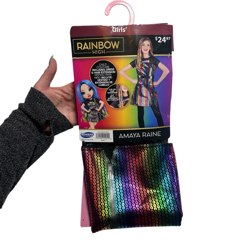 Rainbow High Amaya Raine Girls Halloween Costume Size small 6 6X